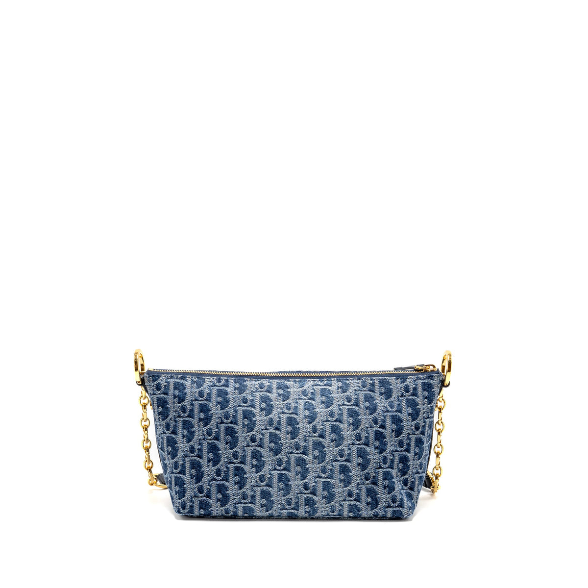 Dior DiorStar Oblique Hobo Bag Denim Blue GHW