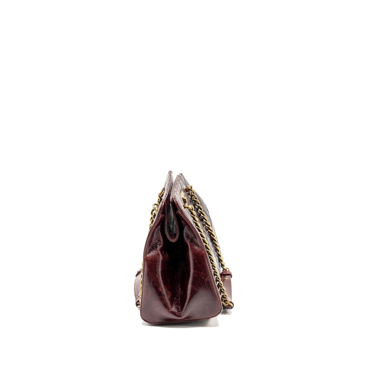Chanel Perfect Edge Tote Bag Calfskin Burgundy GHW