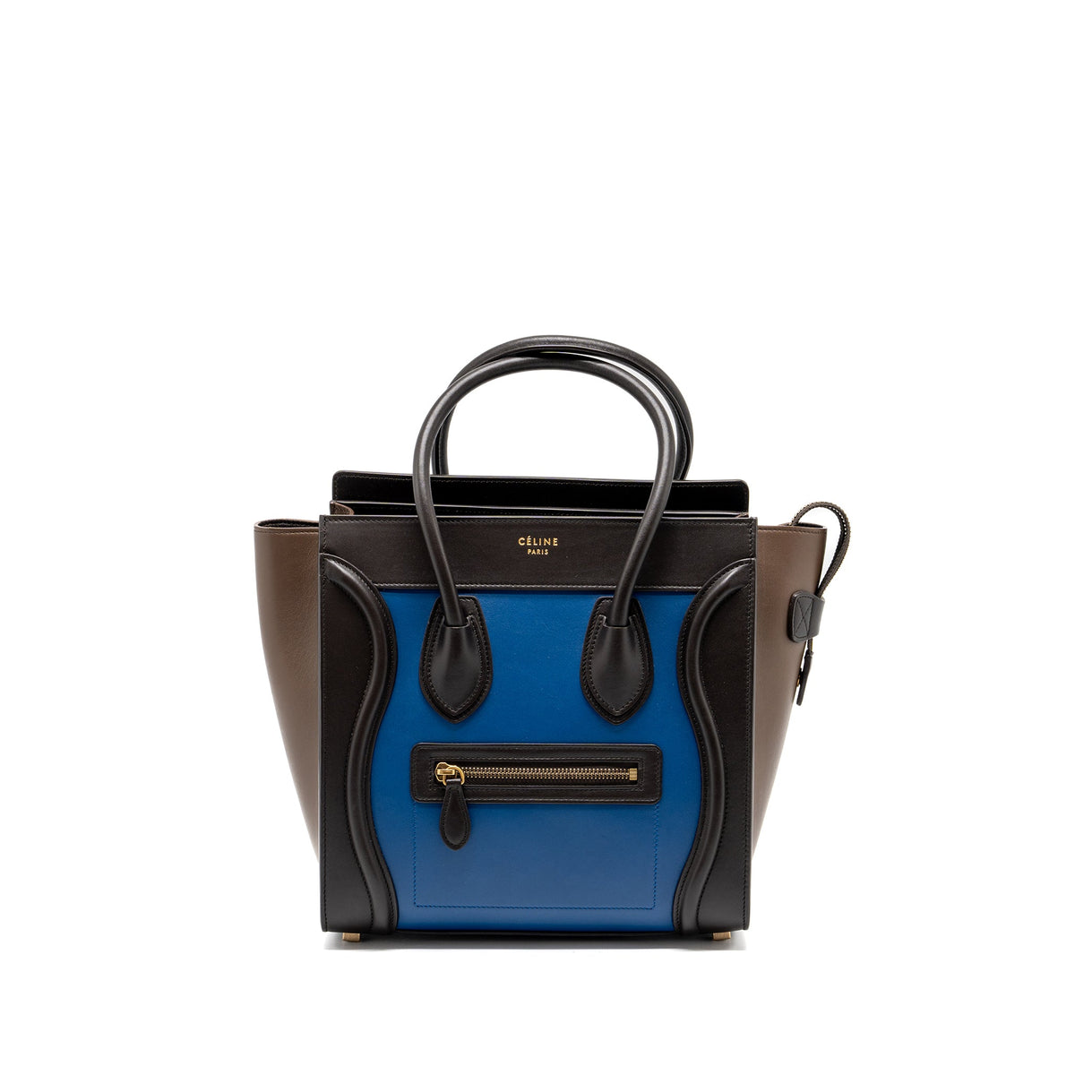 Celine Micro Luggage Bag Calfskin Multicolour GHW