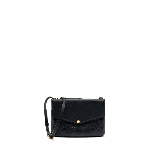 Louis Vuitton Envelop Pochette Monogram Empreinte Black GHW