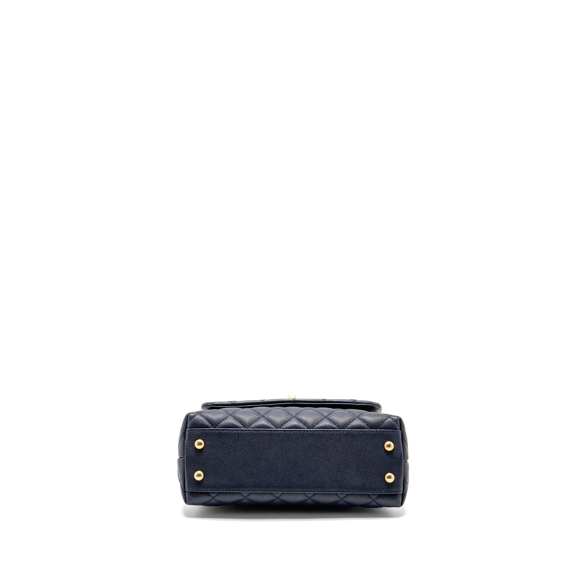 Chanel Small Coco Handle Caviar Navy GHW