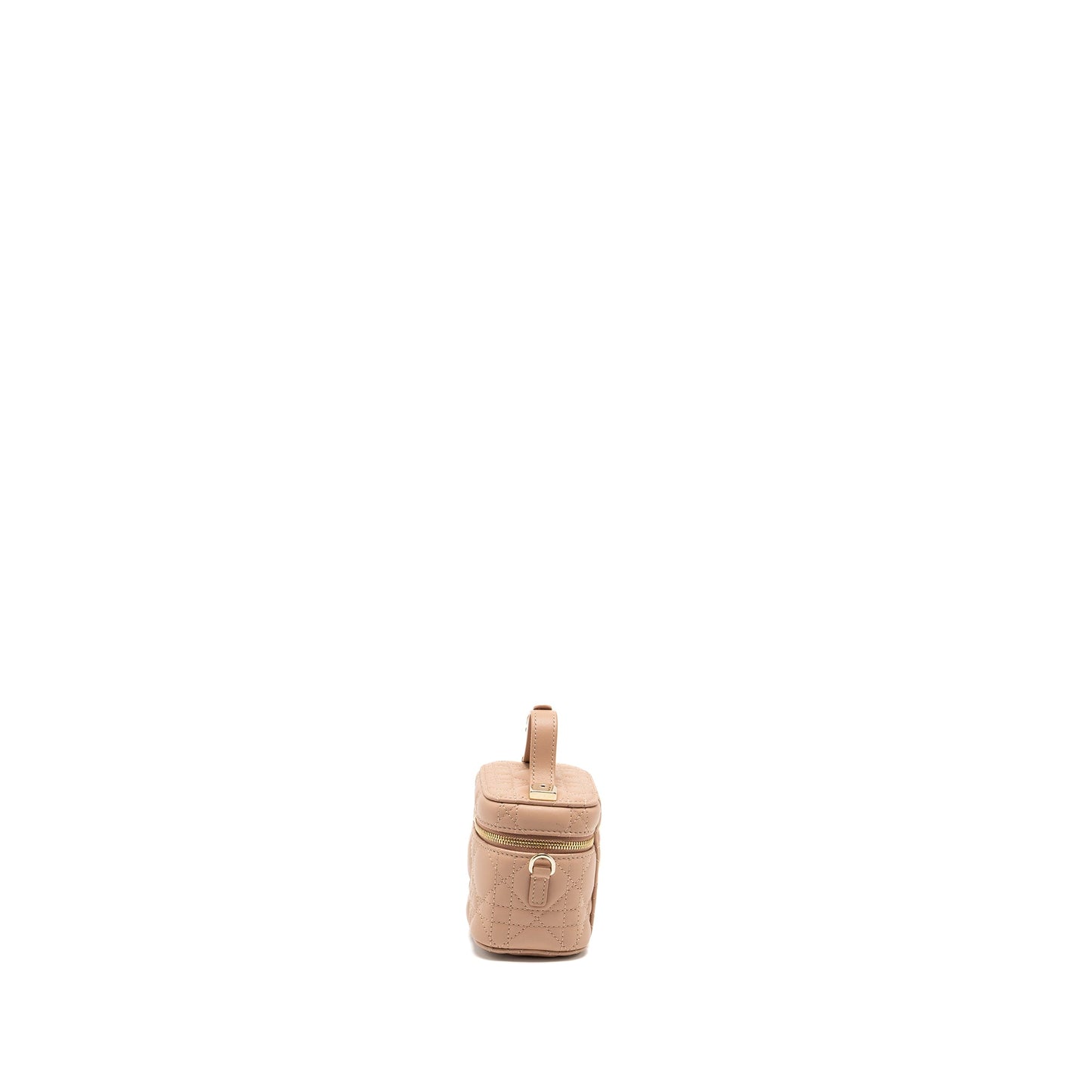 Dior Micro Lady Dior Vanity Case lambskin dark beige LGHW