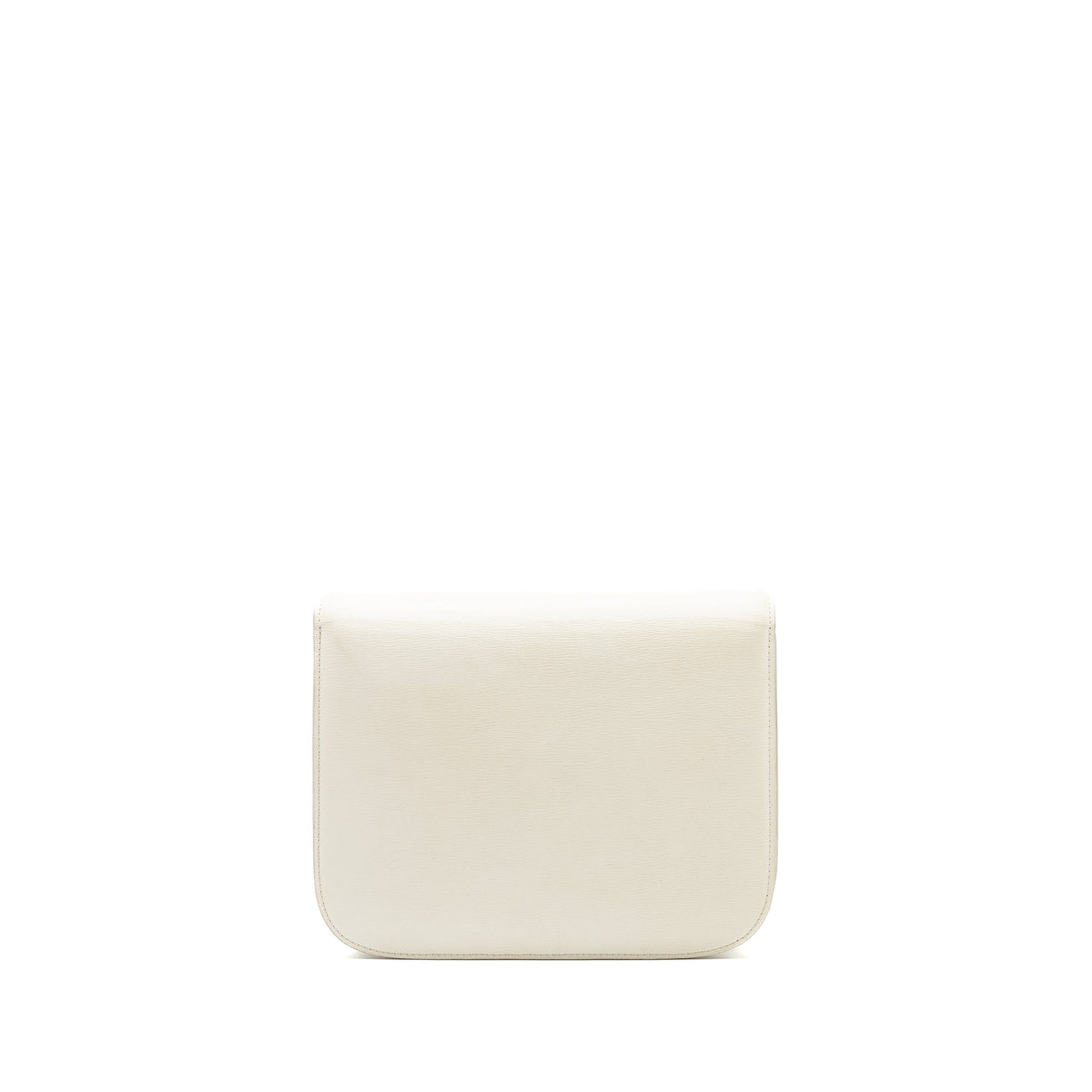 Celine Medium Classic Box Bag Calfskin White SHW