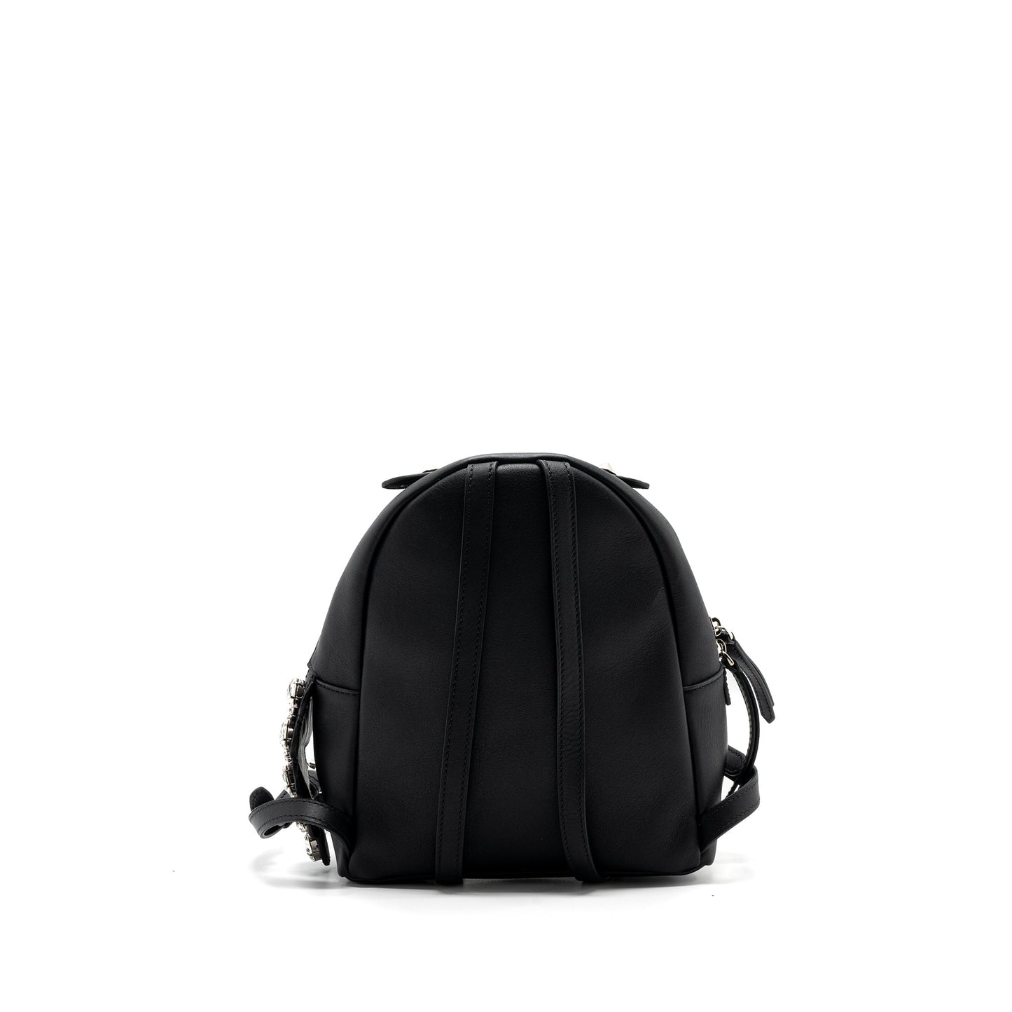 Fendi By The Way Backpack Leather Crystal Black SHW