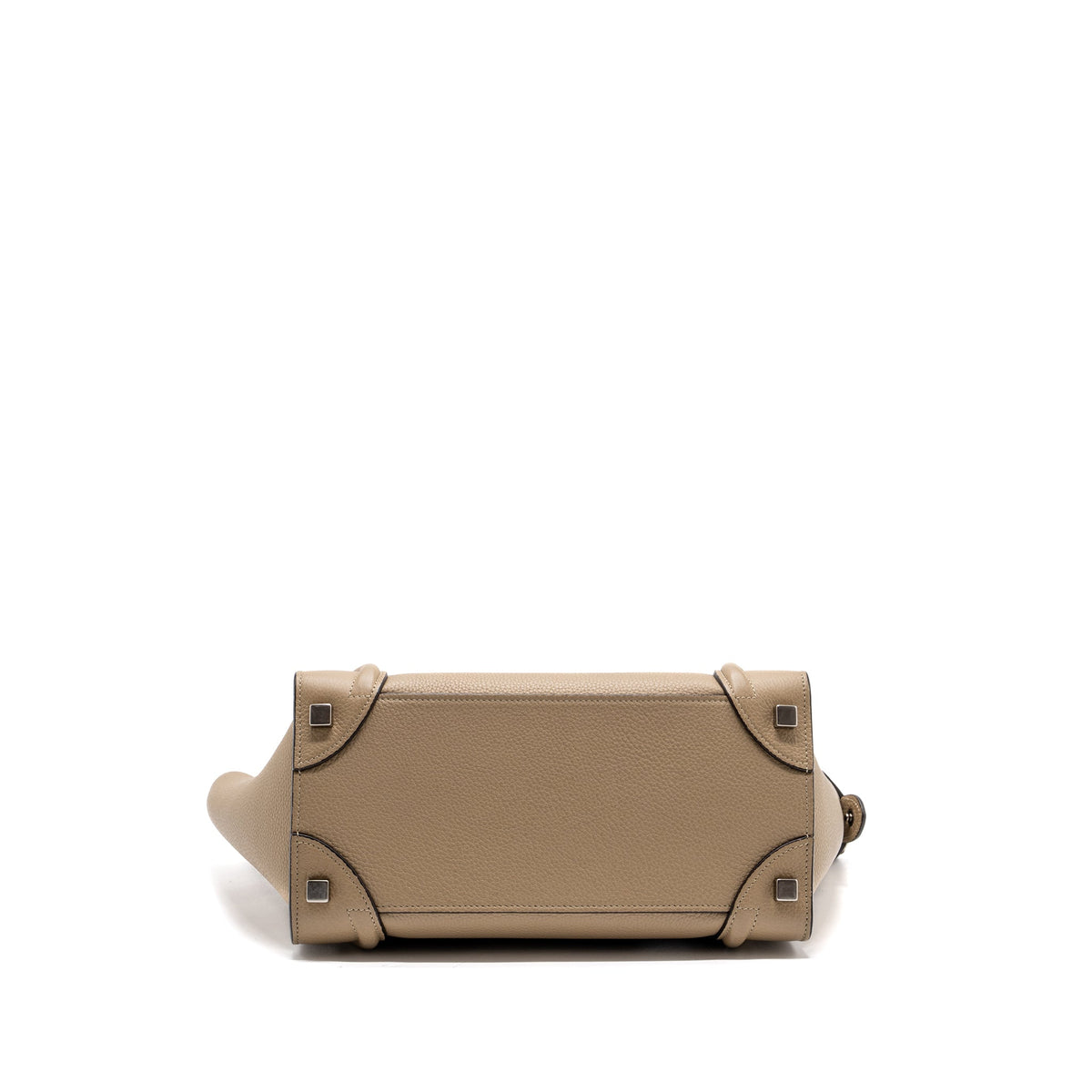 Celine micro luggage bag calfskin dune SHW