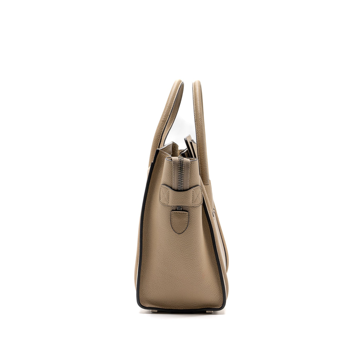 Celine micro luggage bag calfskin dune SHW