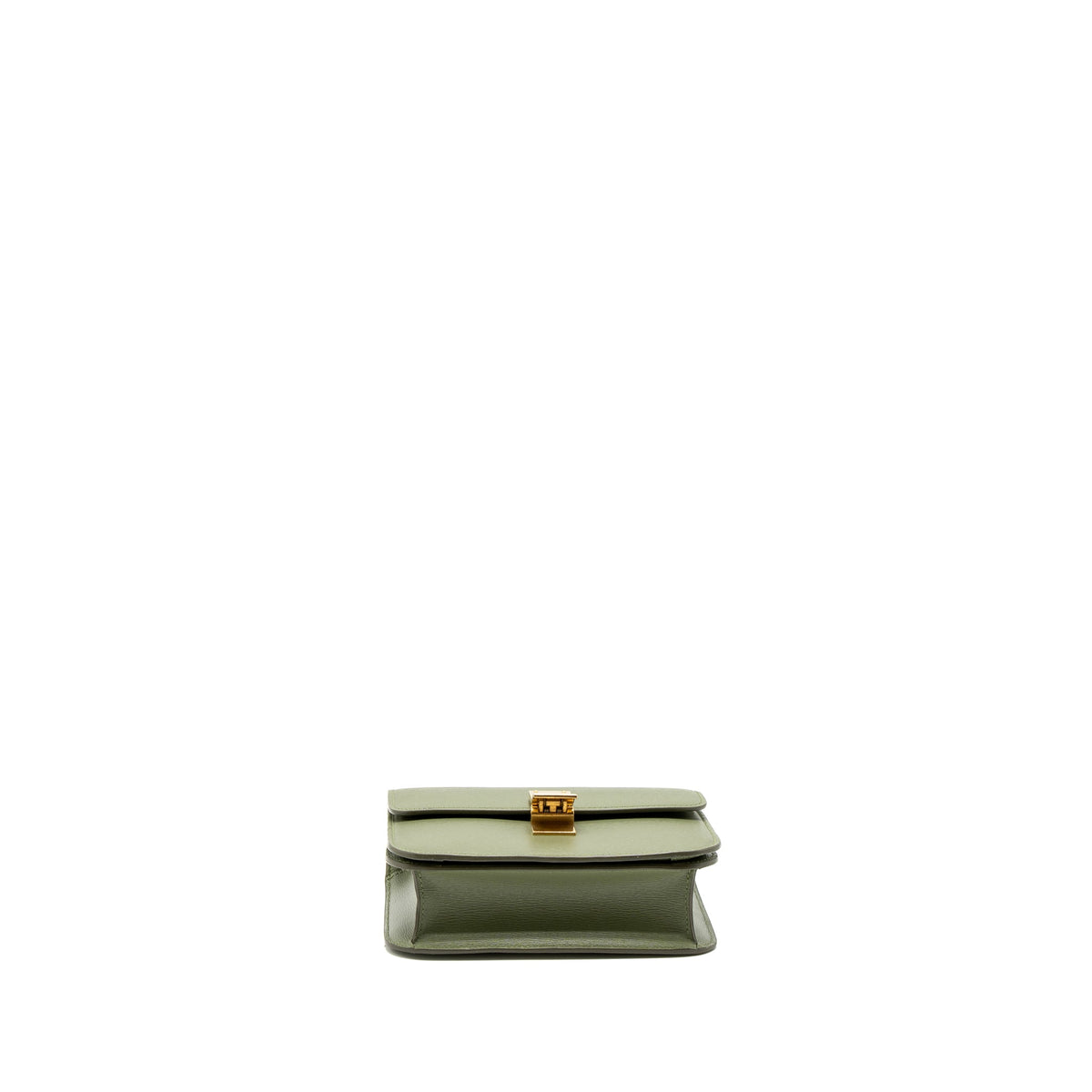 Celine Teen box Bag Calfskin Light Khaki GHW