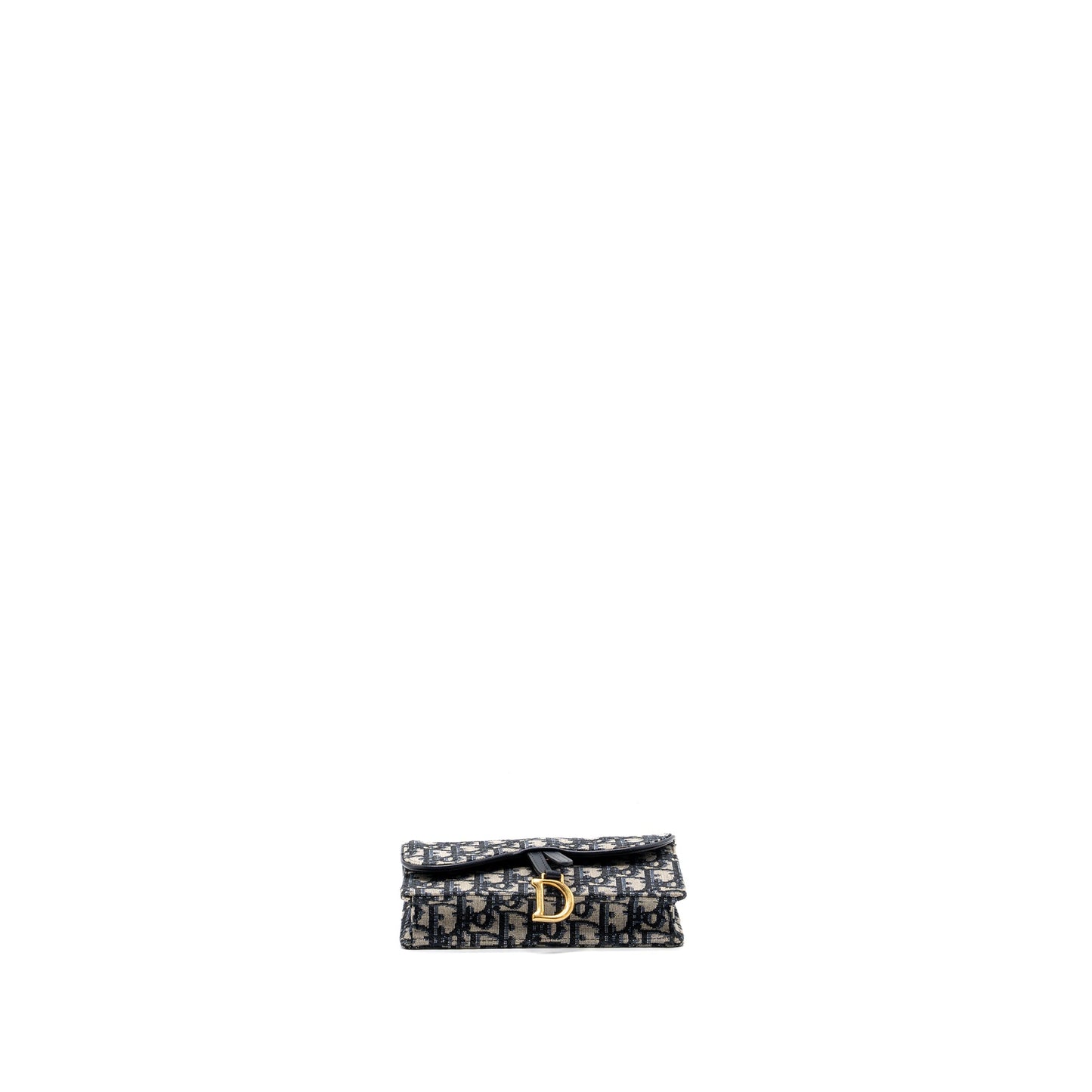 dior saddle belt pouch dior oblique jacquard blue GHW