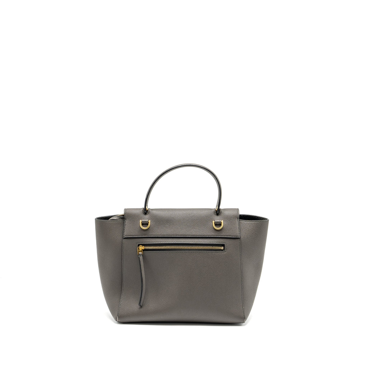 Celine Micro Belt Bag Grained Calfskin Grey GHW