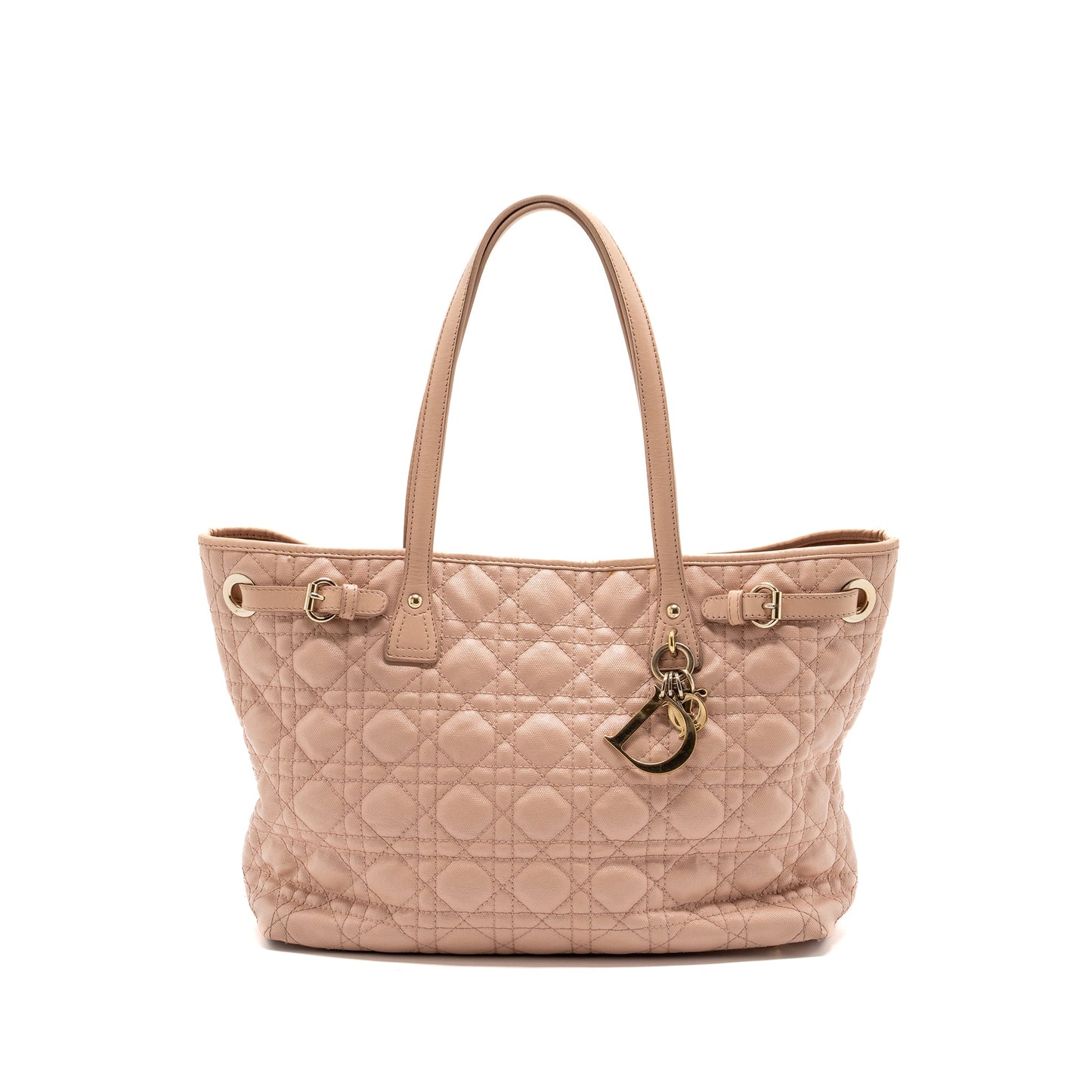 Dior small shopping tote bag light pink GHW