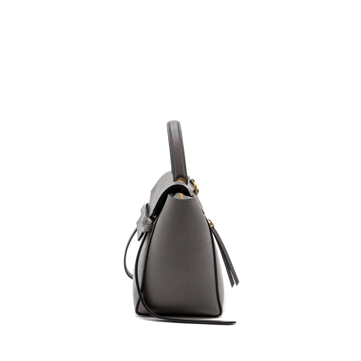 Celine Micro Belt Bag Grained Calfskin Grey GHW