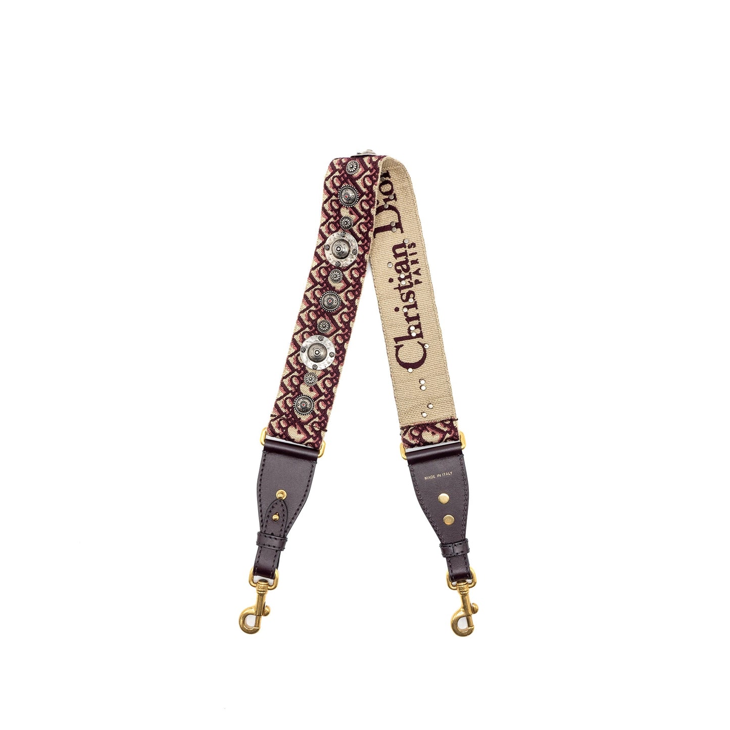 Dior Shoulder strap oblique canvas / calfskin red GHW