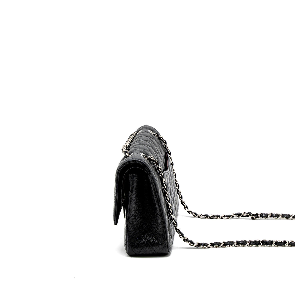 Chanel Medium Classic Double Flap Bag Caviar Black SHW
