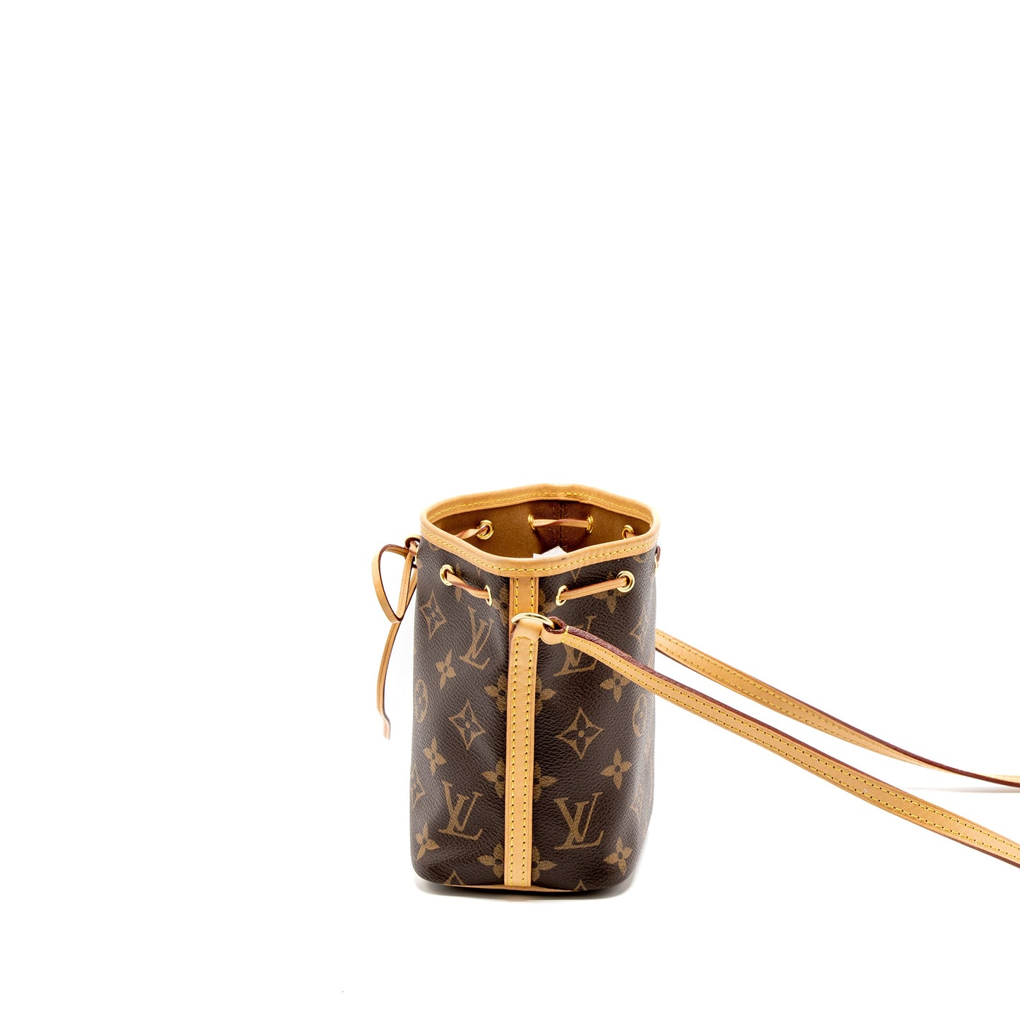 Louis Vuitton Nano Noe Monogram Canvas GHW (New Version)