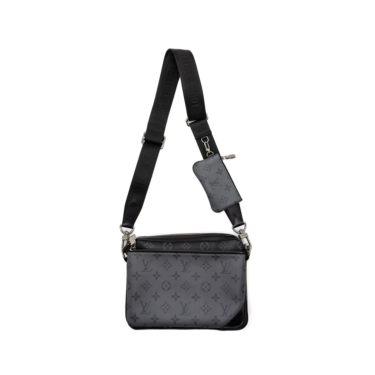 Louis Vuitton Trio Messenger Bag Monogram Eclipse SHW