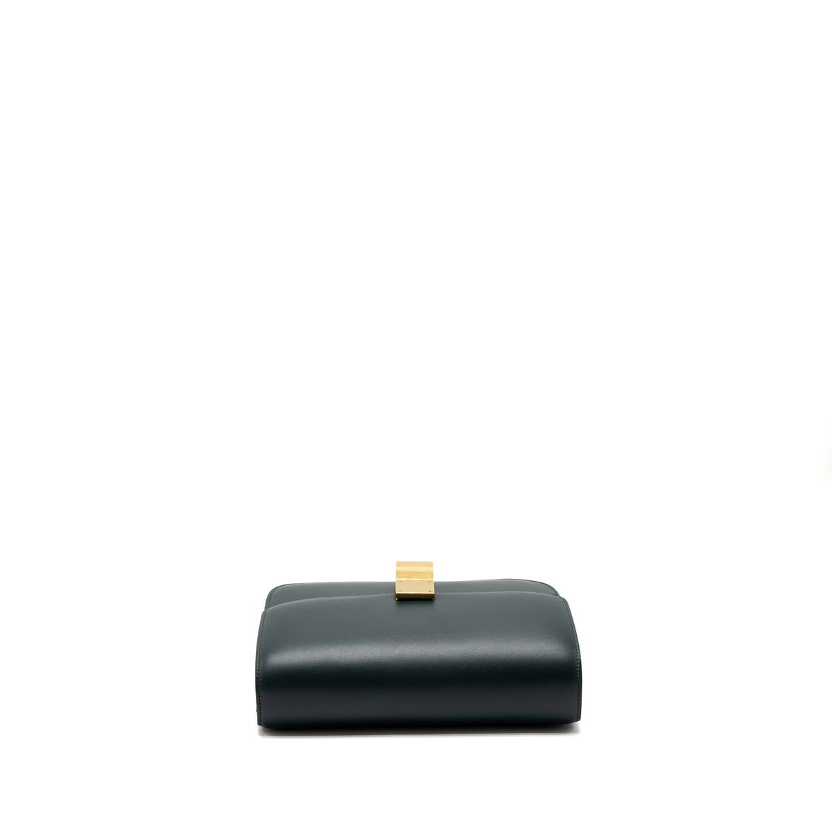 Celine Medium Classic Box Bag Calfskin Green Brushed GHW