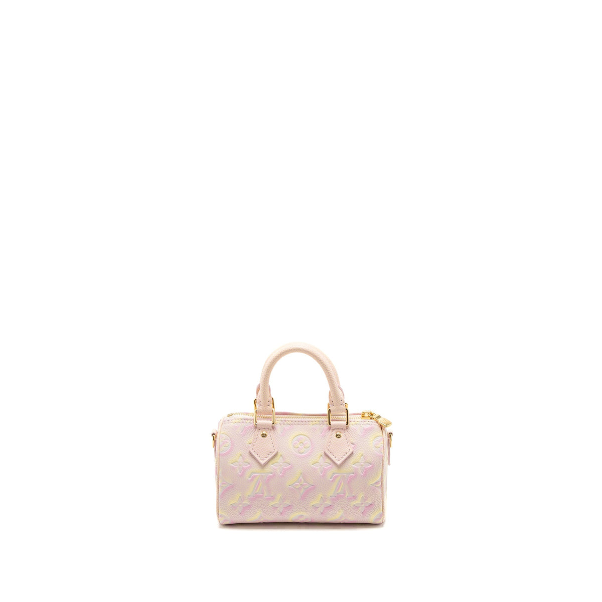 Louis Vuitton Nano Speedy Monogram Empreinte Pink/Multicolour GHW (New Version)
