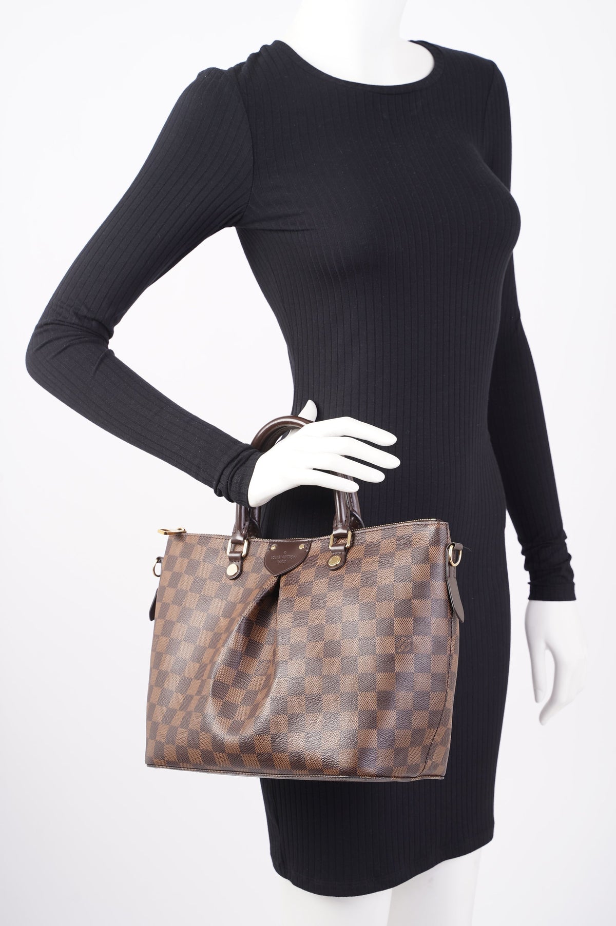Louis Vuitton Siena Bag Damier Ebene Canvas MM