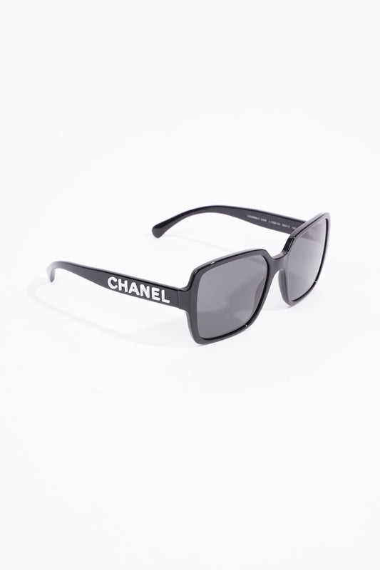 Chanel 5408-A Sunglasses Black Acetate 140