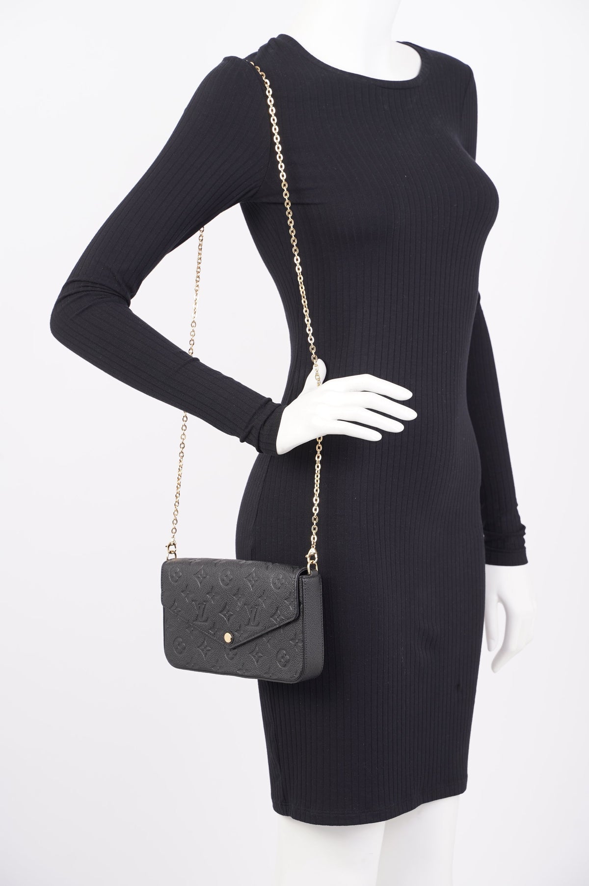 Louis Vuitton Pochette Felicie Empreinte Mono Leather