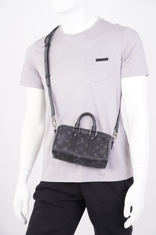 Louis Vuitton Keepall Bag Monogram Eclipse Canvas XS