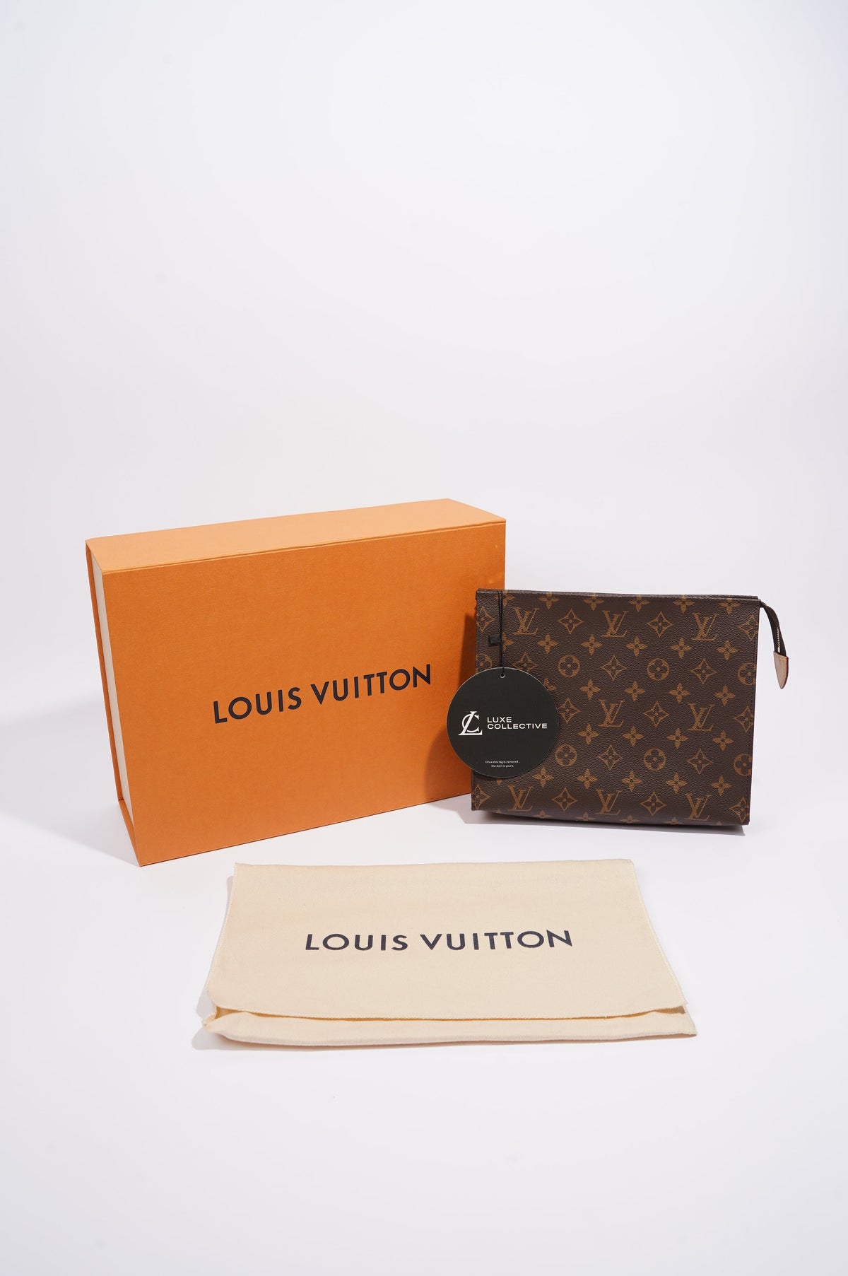 Louis Vuitton Womens Toiletry Pouch Monogram Canvas 26