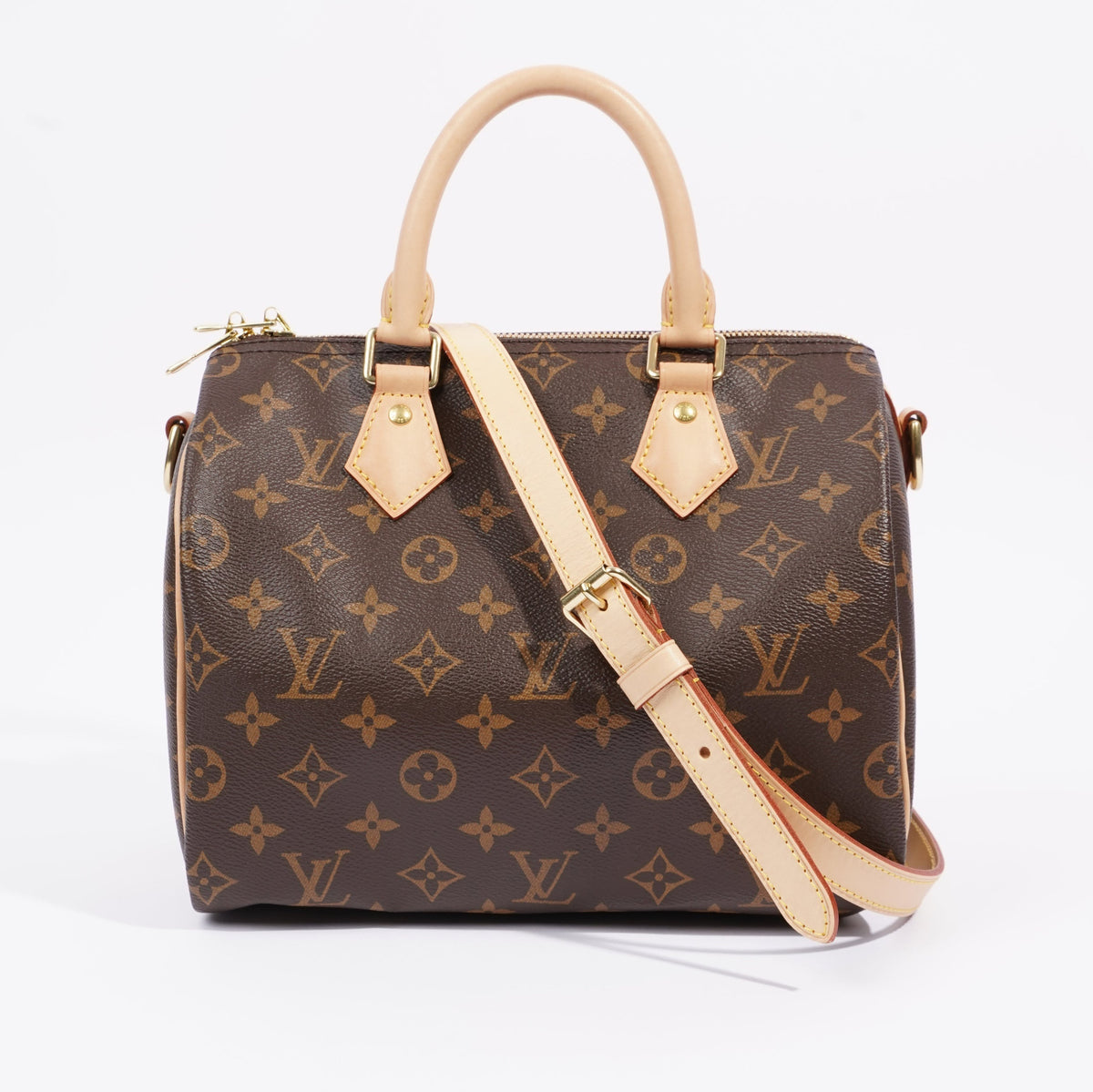 Louis Vuitton Womens Speedy Bandouliere Monogram Canvas 25