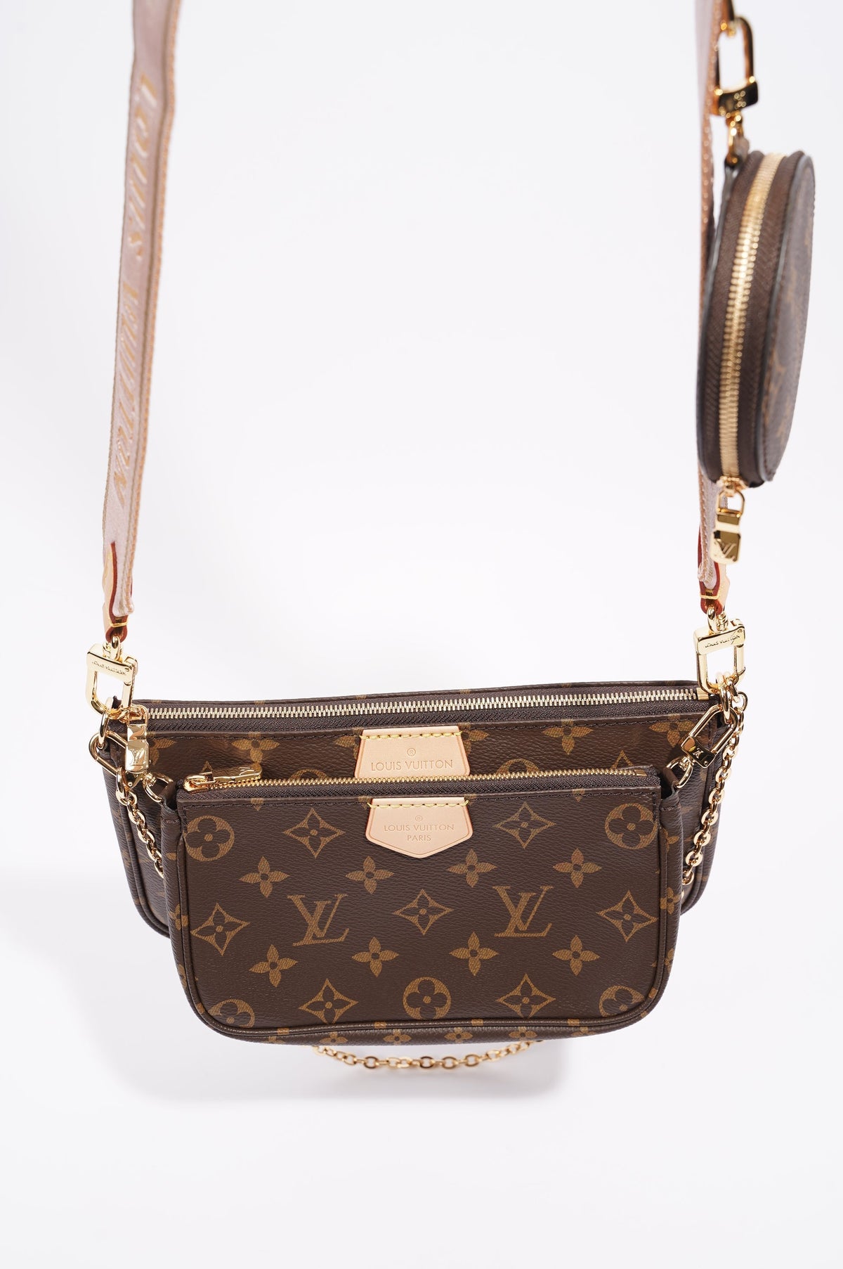 Louis Vuitton Womens Multi Pochette Bag Monogram Canvas