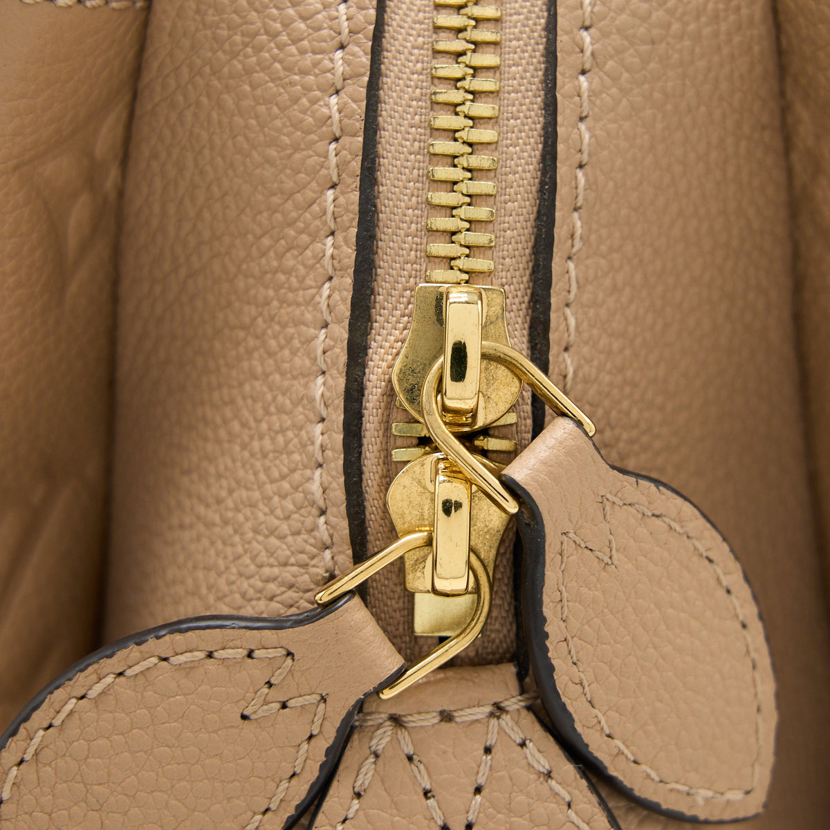 Louis Vuitton Vosges MM Monogram Empreinte Dark Beige GHW