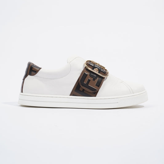 Fendi FF Band Tennis Sneaker White Zucca EU 36 / UK 3