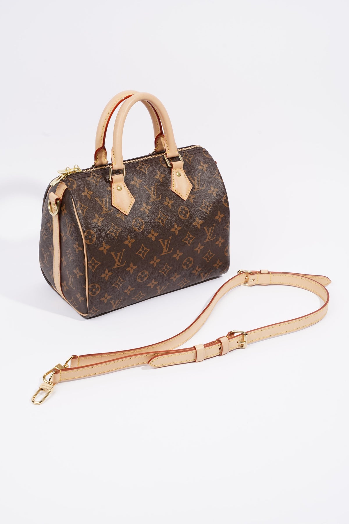 Louis Vuitton Womens Speedy Bandouliere Monogram Canvas 25