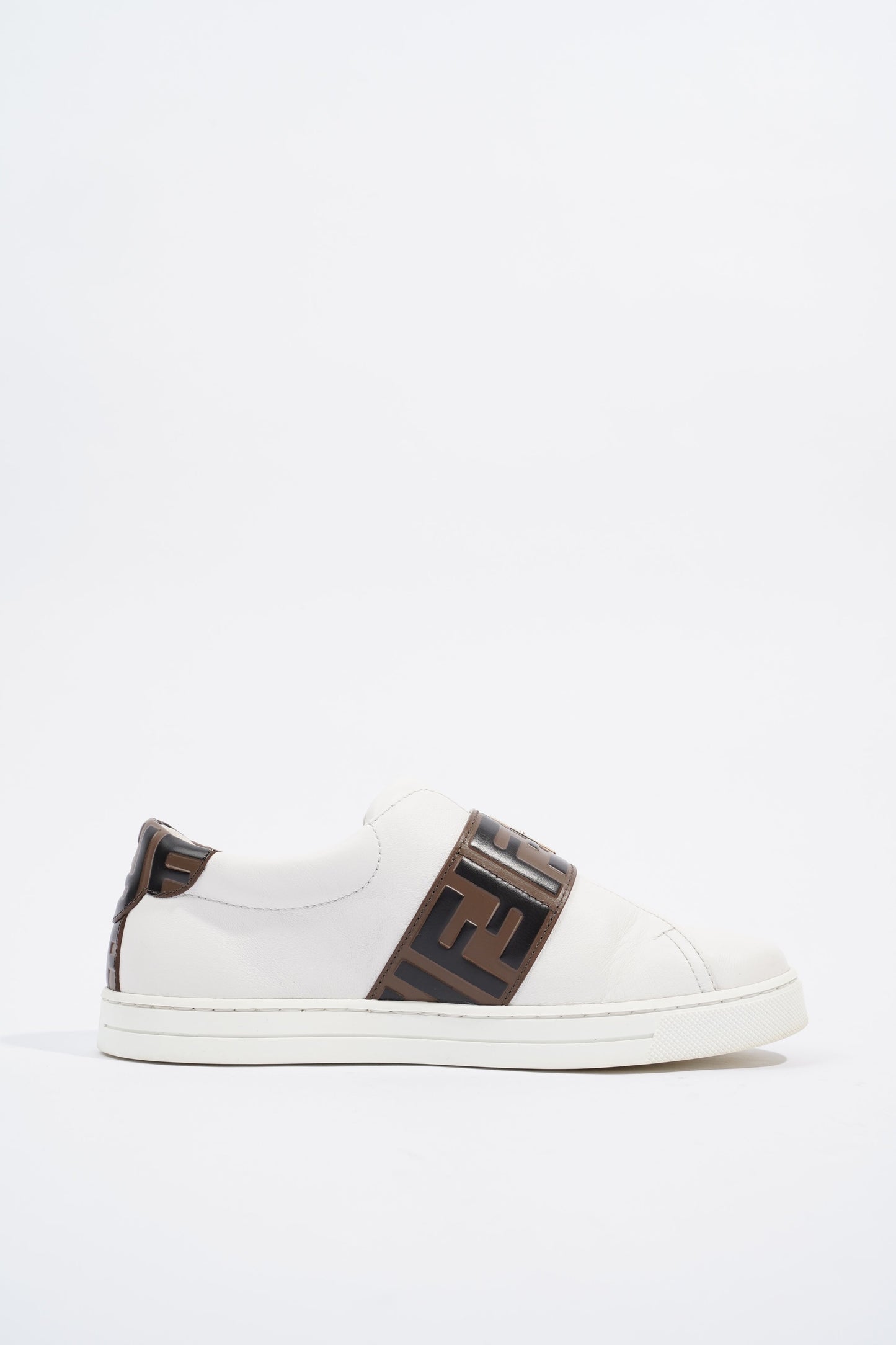 Fendi FF Band Tennis Sneaker White Zucca EU 36 / UK 3