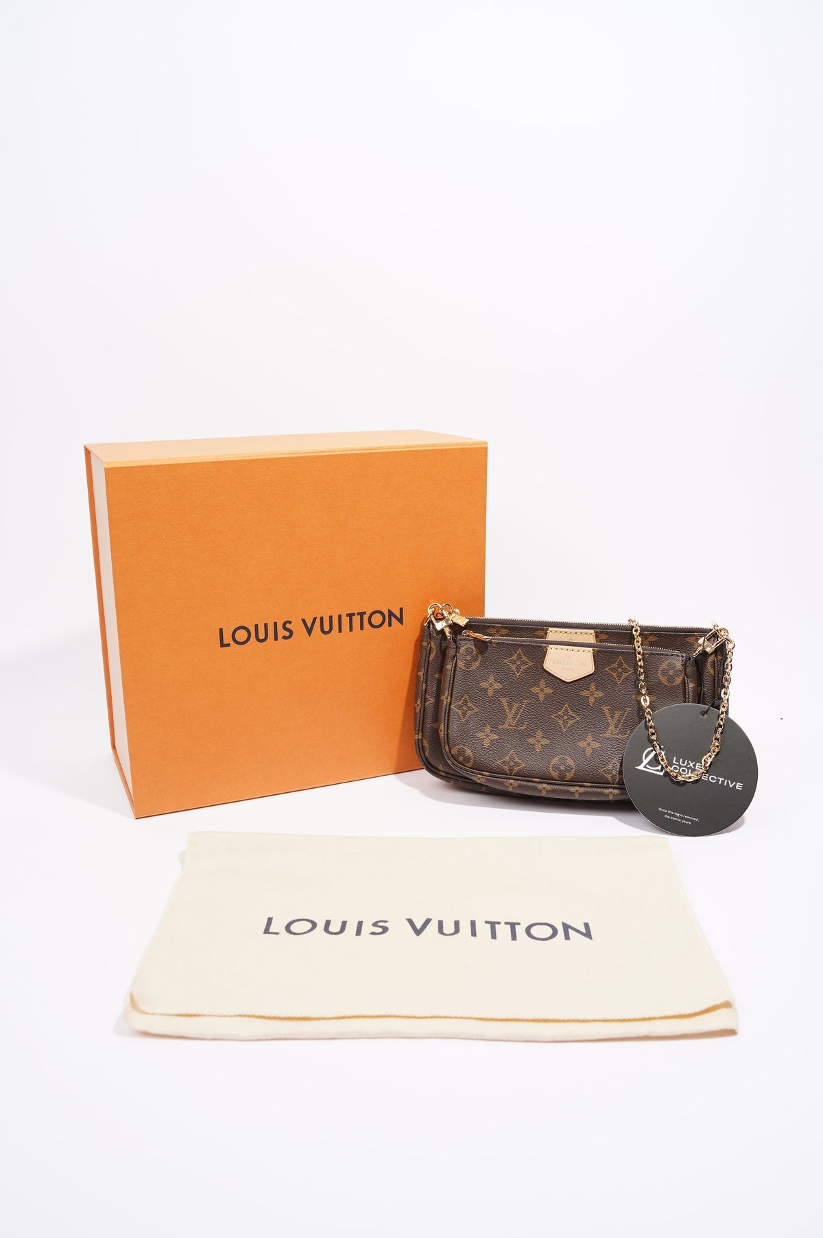 Louis Vuitton Womens Multi Pochette Bag Monogram Canvas