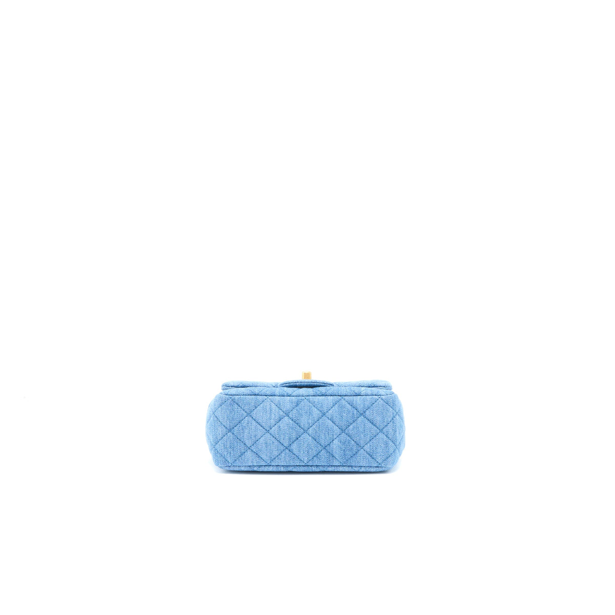Chanel Pearl Crush Mini Square Flap Bag Denim GHW (Microchip)