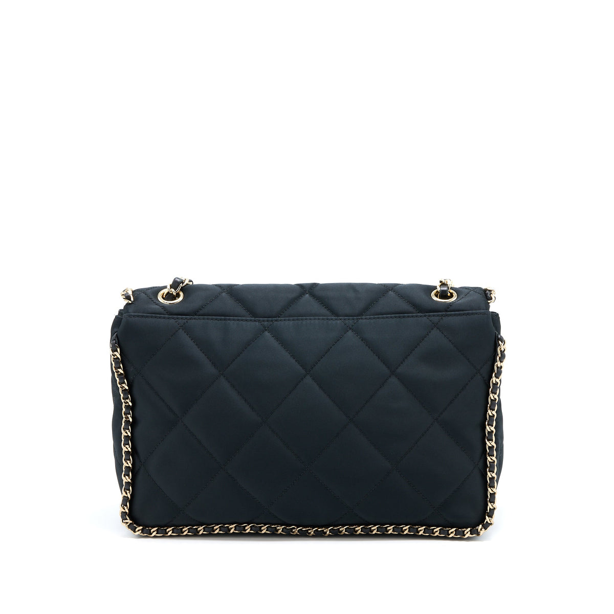 Chanel Seasonal Flap Bag Fabric Black GHW