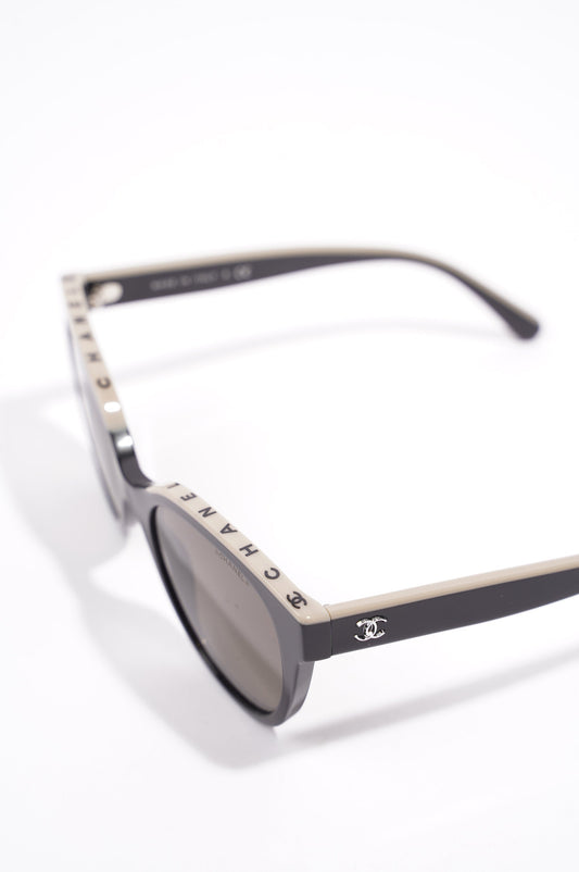 Chanel Butterfly Sunglasses Black Acetate 140