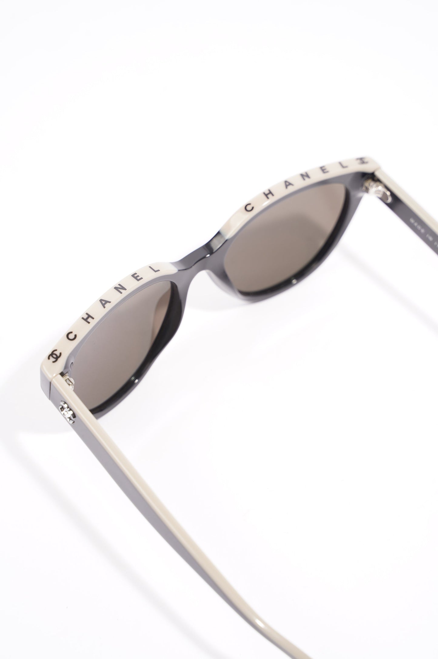 Chanel Butterfly Sunglasses Black Acetate 140