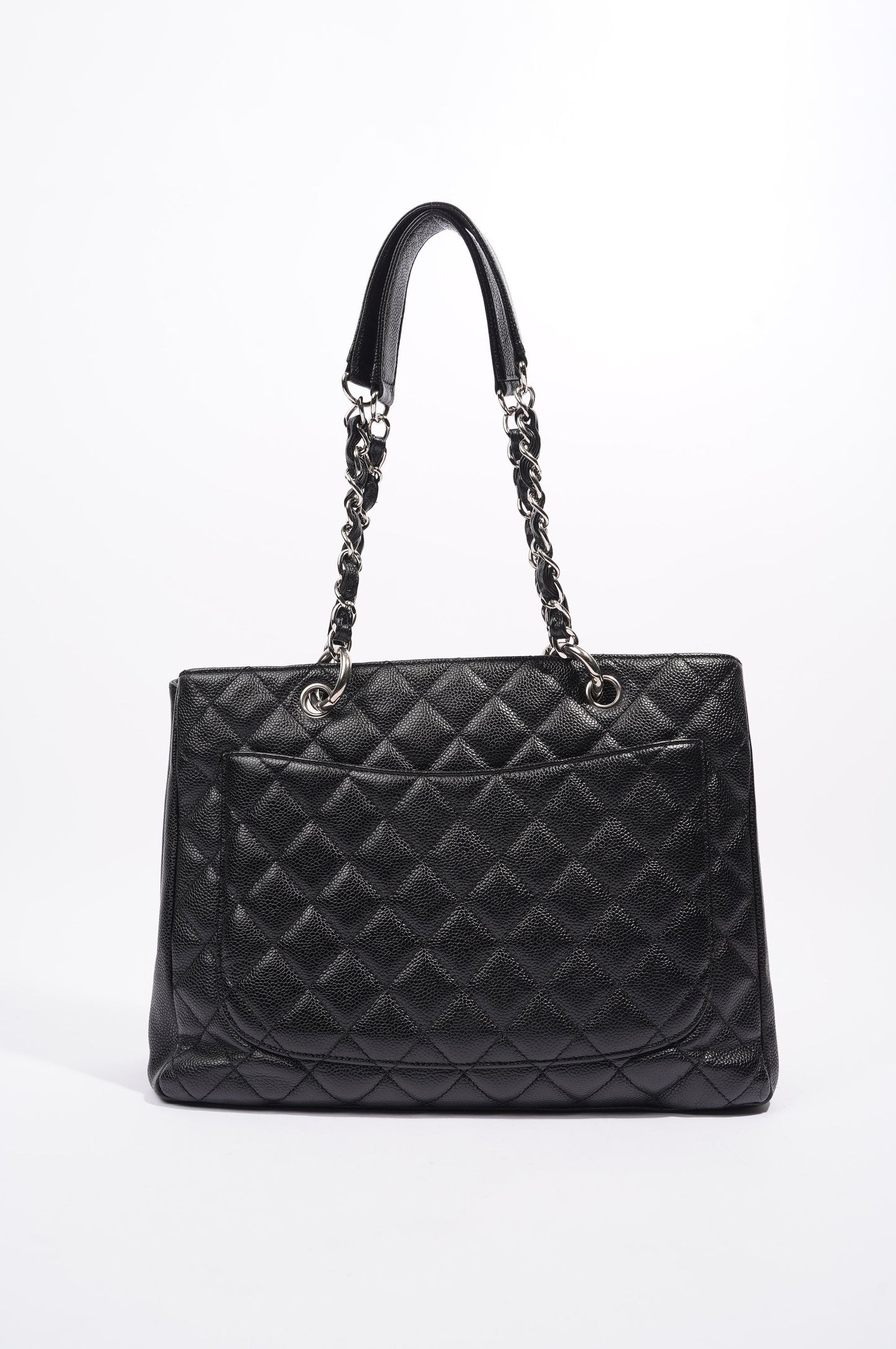 Chanel Womens Grand Shopping Tote Black