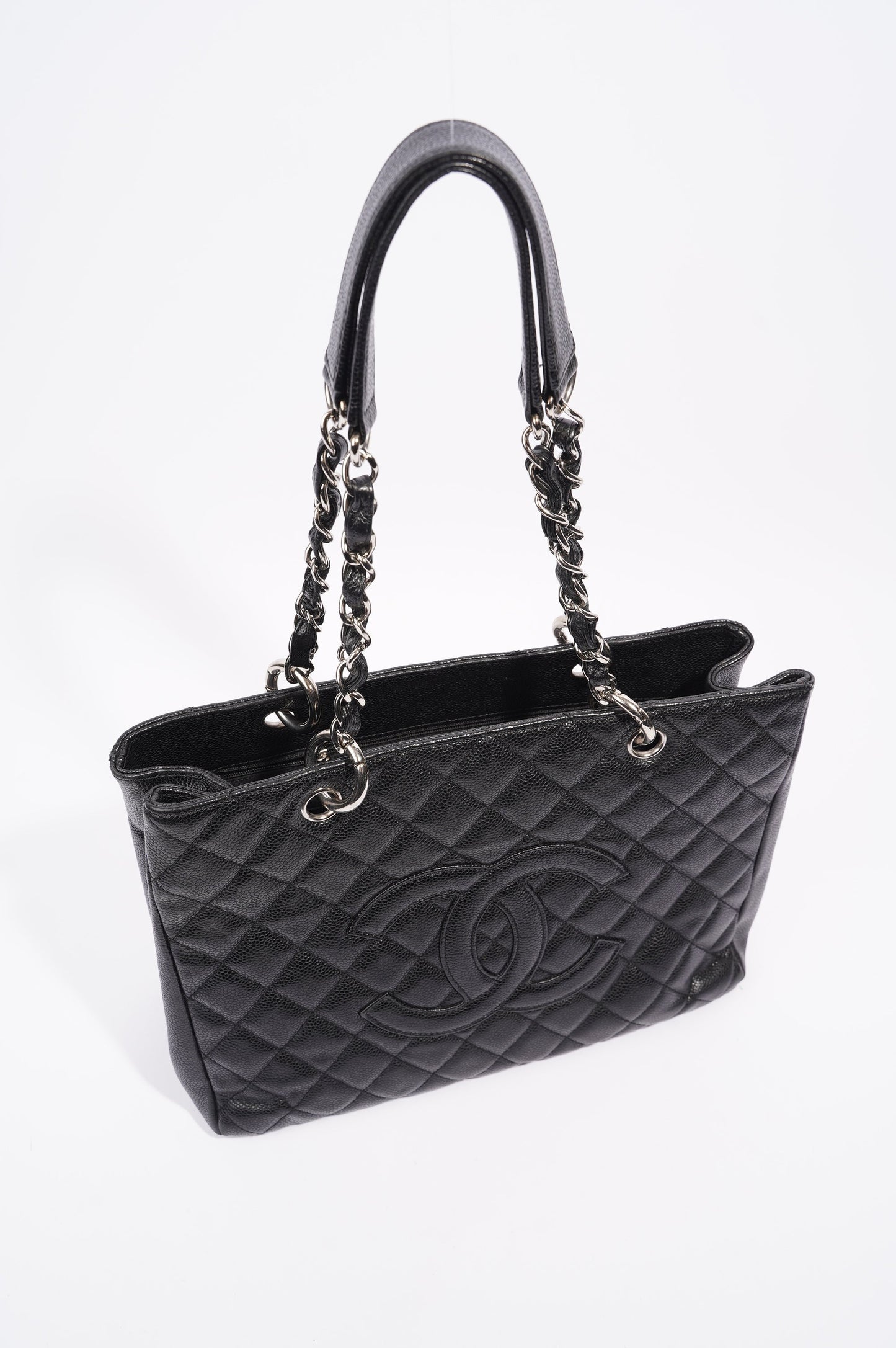 Chanel Womens Grand Shopping Tote Black