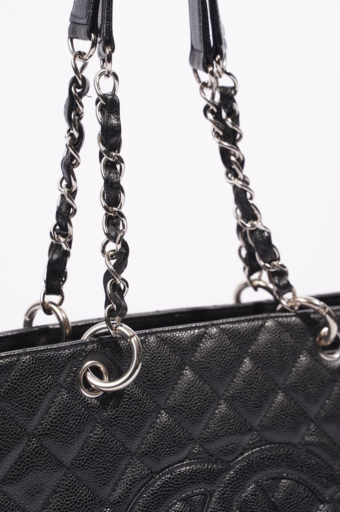 Chanel Womens Grand Shopping Tote Black
