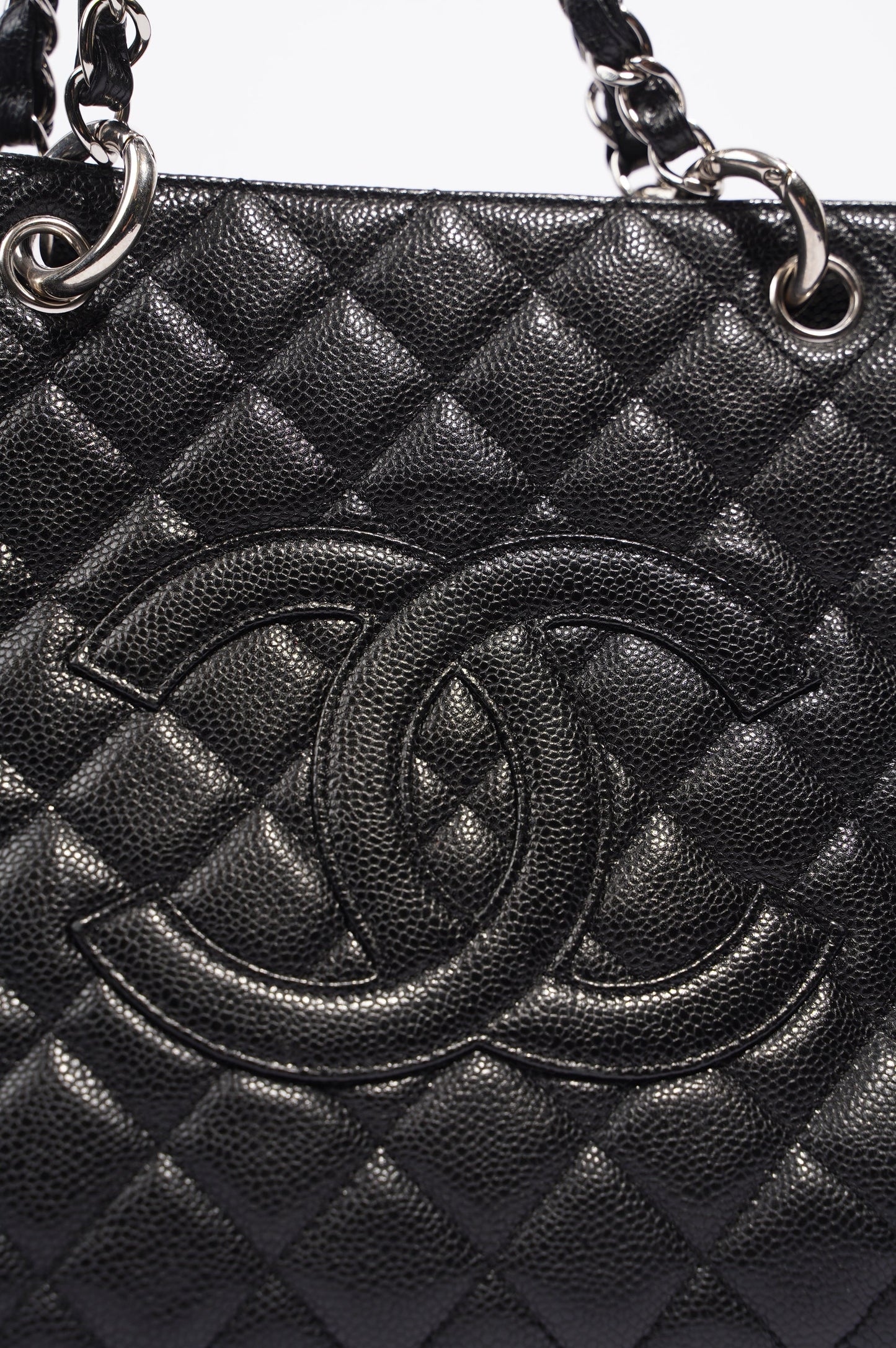 Chanel Womens Grand Shopping Tote Black