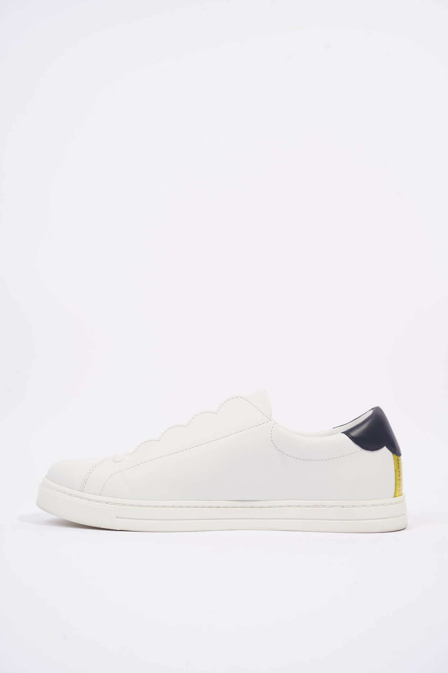 Fendi Womens Leather Sneakers White EU 39 / UK 6