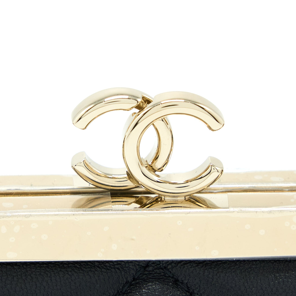 Chanel Mini Clip With Chain Lambskin Black LGHW