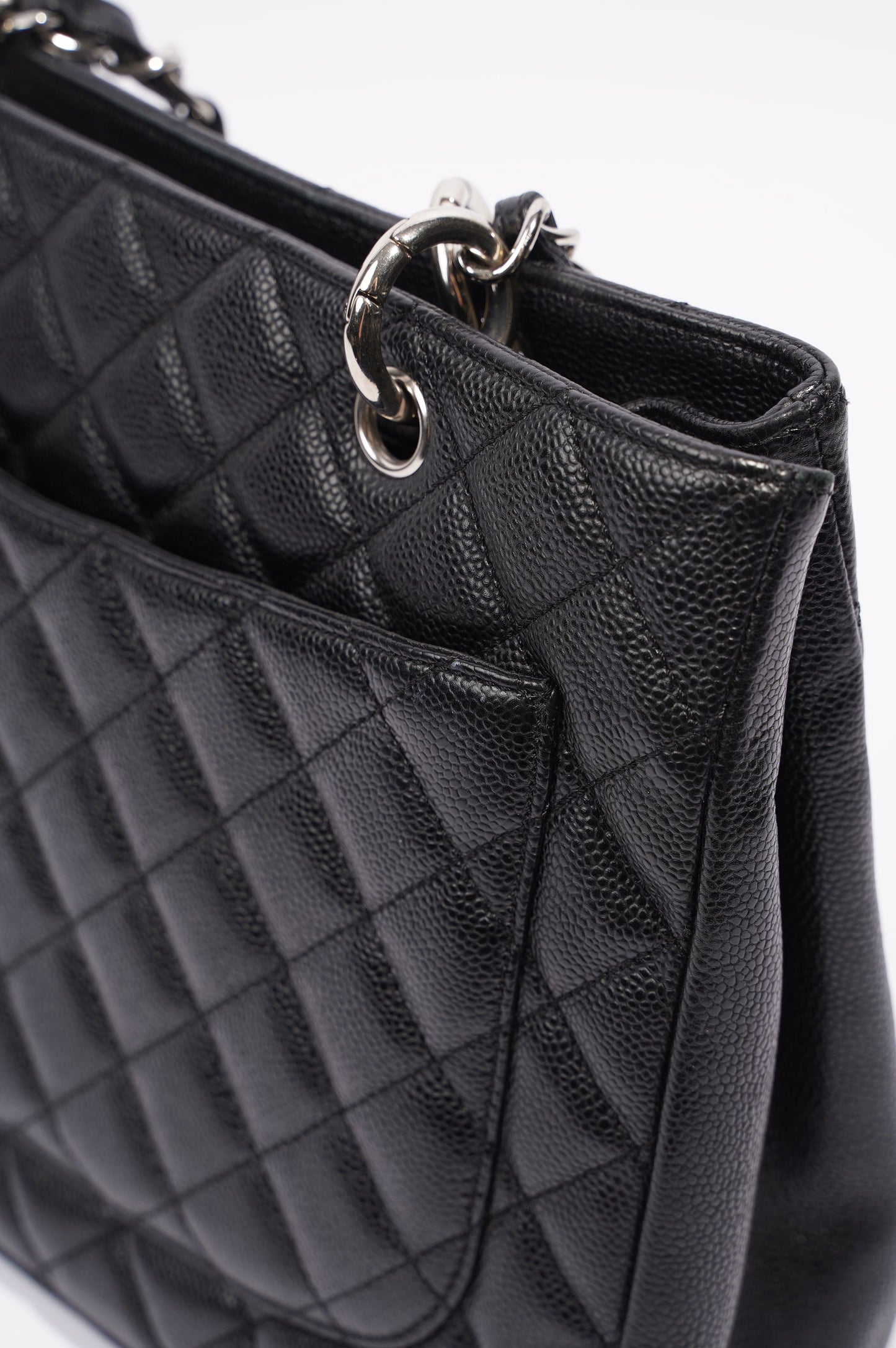 Chanel Womens Grand Shopping Tote Black