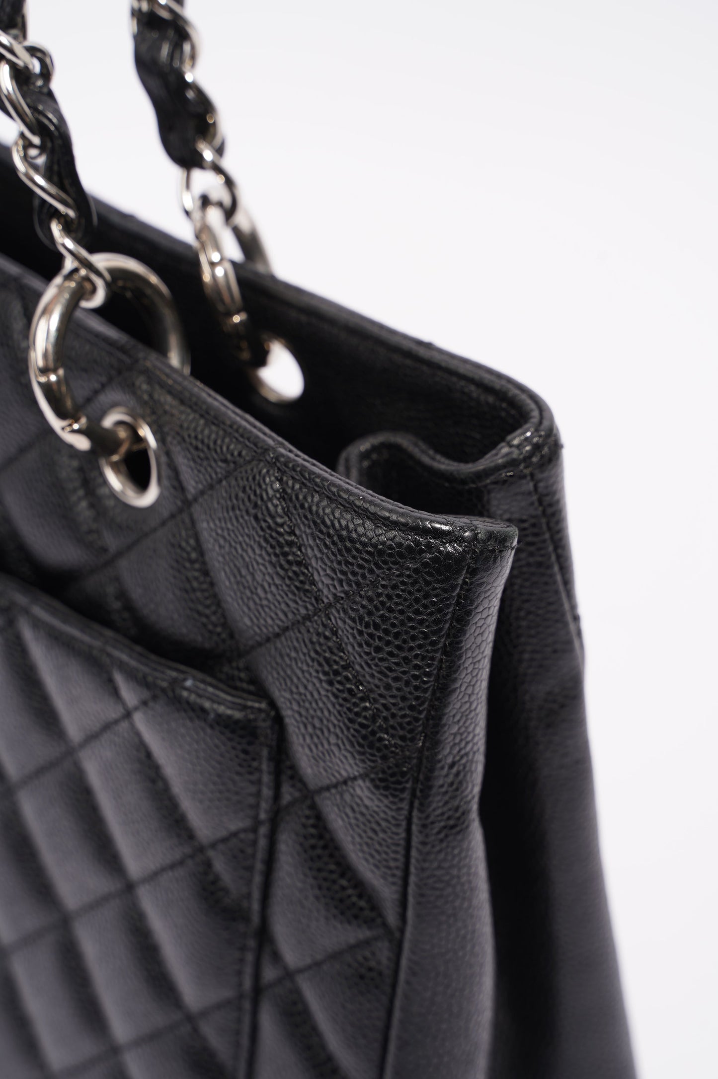 Chanel Womens Grand Shopping Tote Black