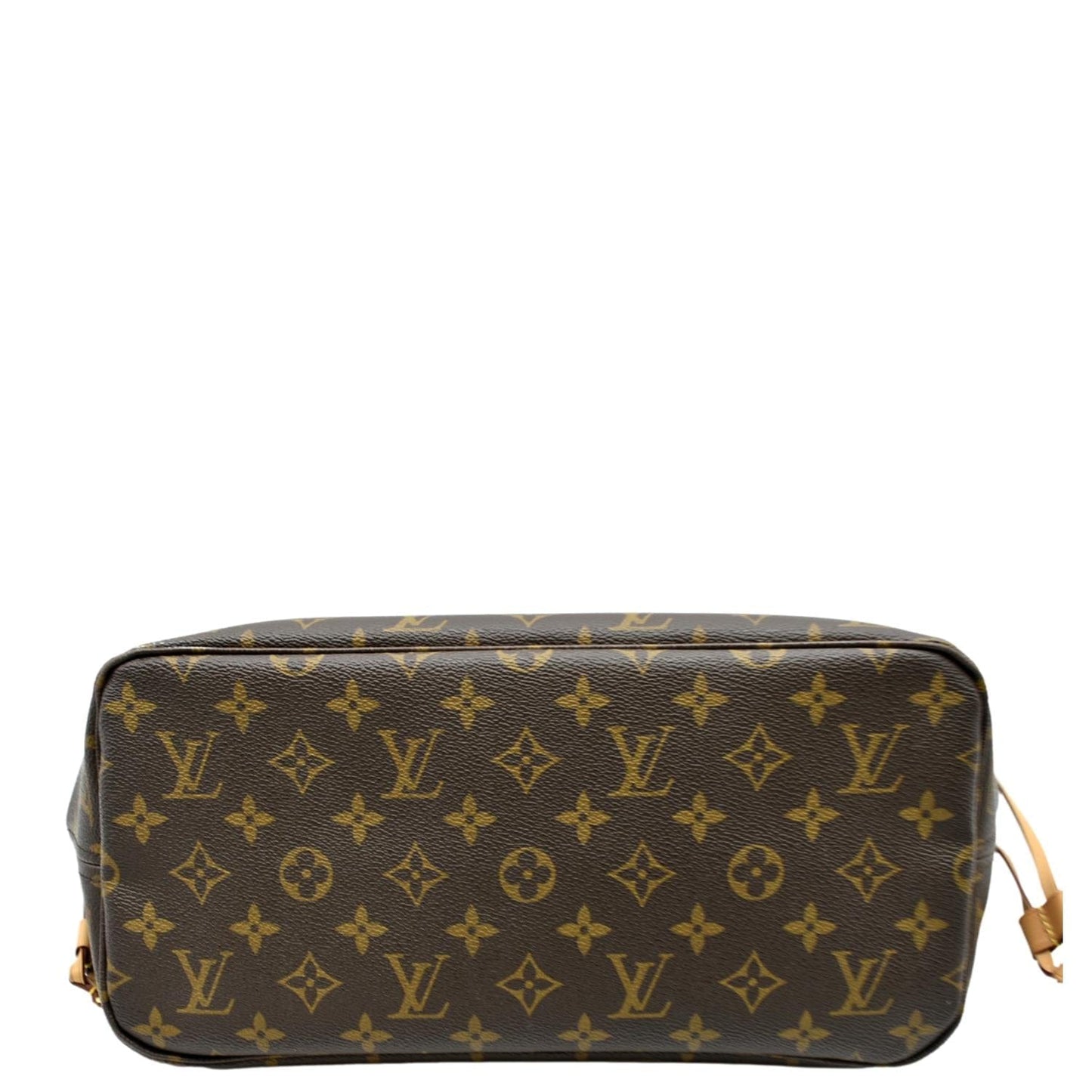 LOUIS VUITTON Neverfull MM Monogram Canvas Tote Bag Brown
