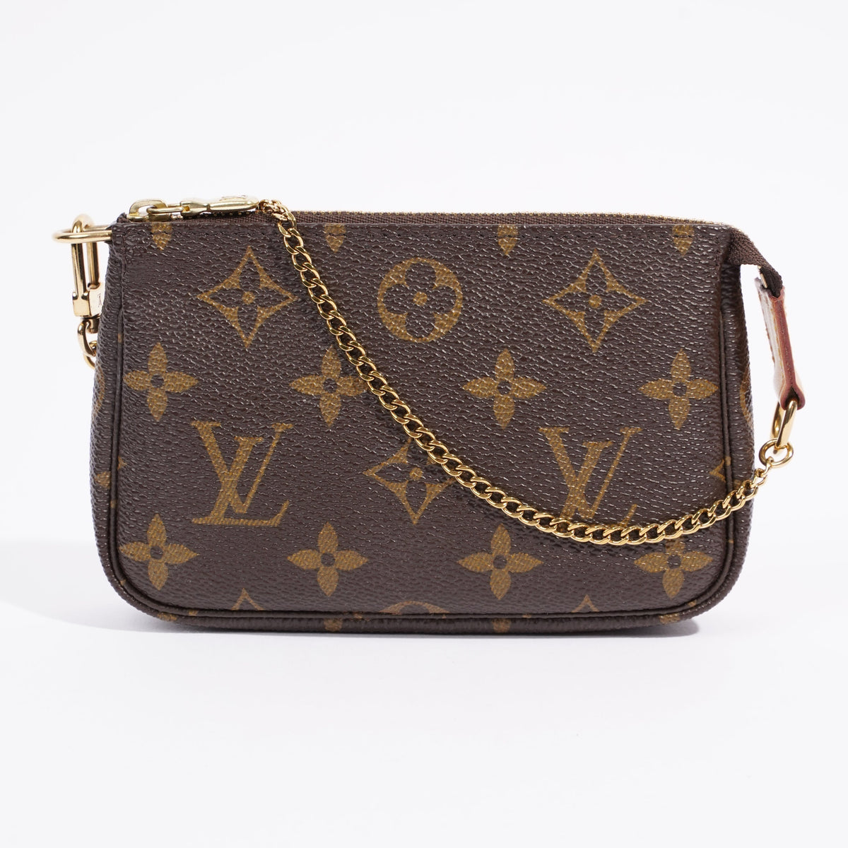 Louis Vuitton Womens Mini Pochette Bag Monogram Canvas
