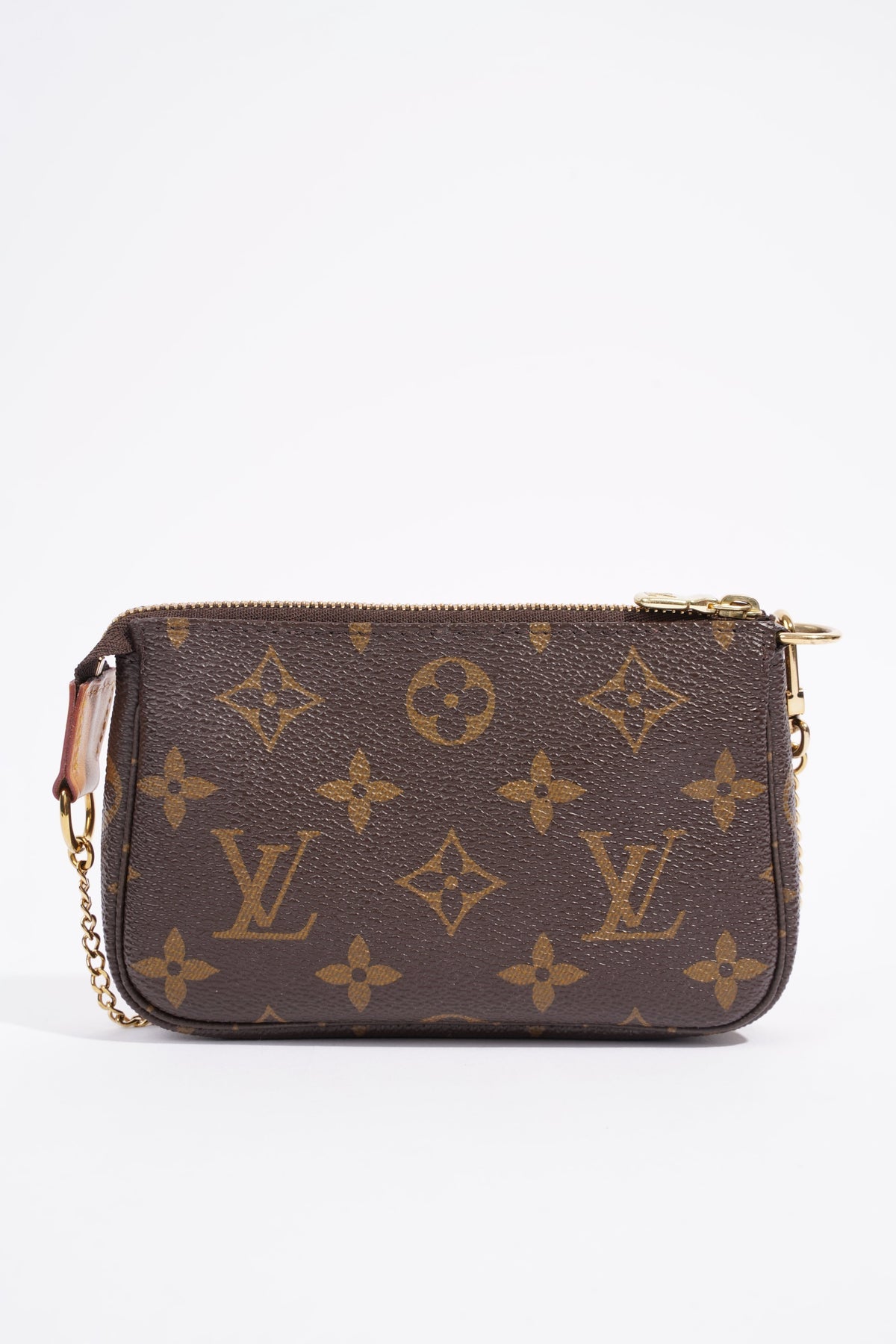 Louis Vuitton Womens Mini Pochette Bag Monogram Canvas