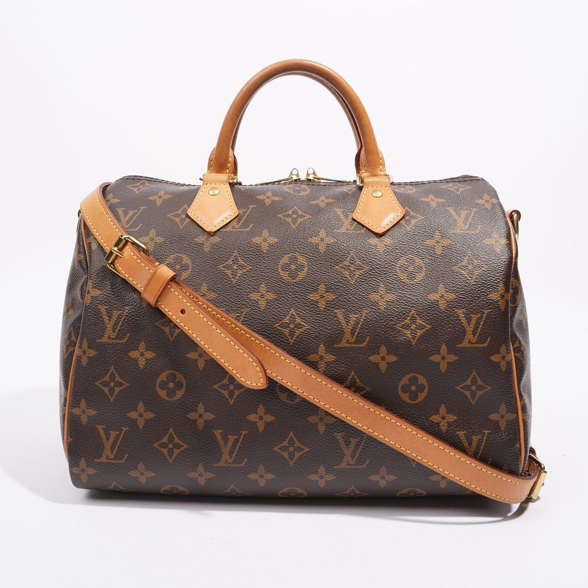 Louis Vuitton Womens Speedy Bandouliere Monogram Canvas 30