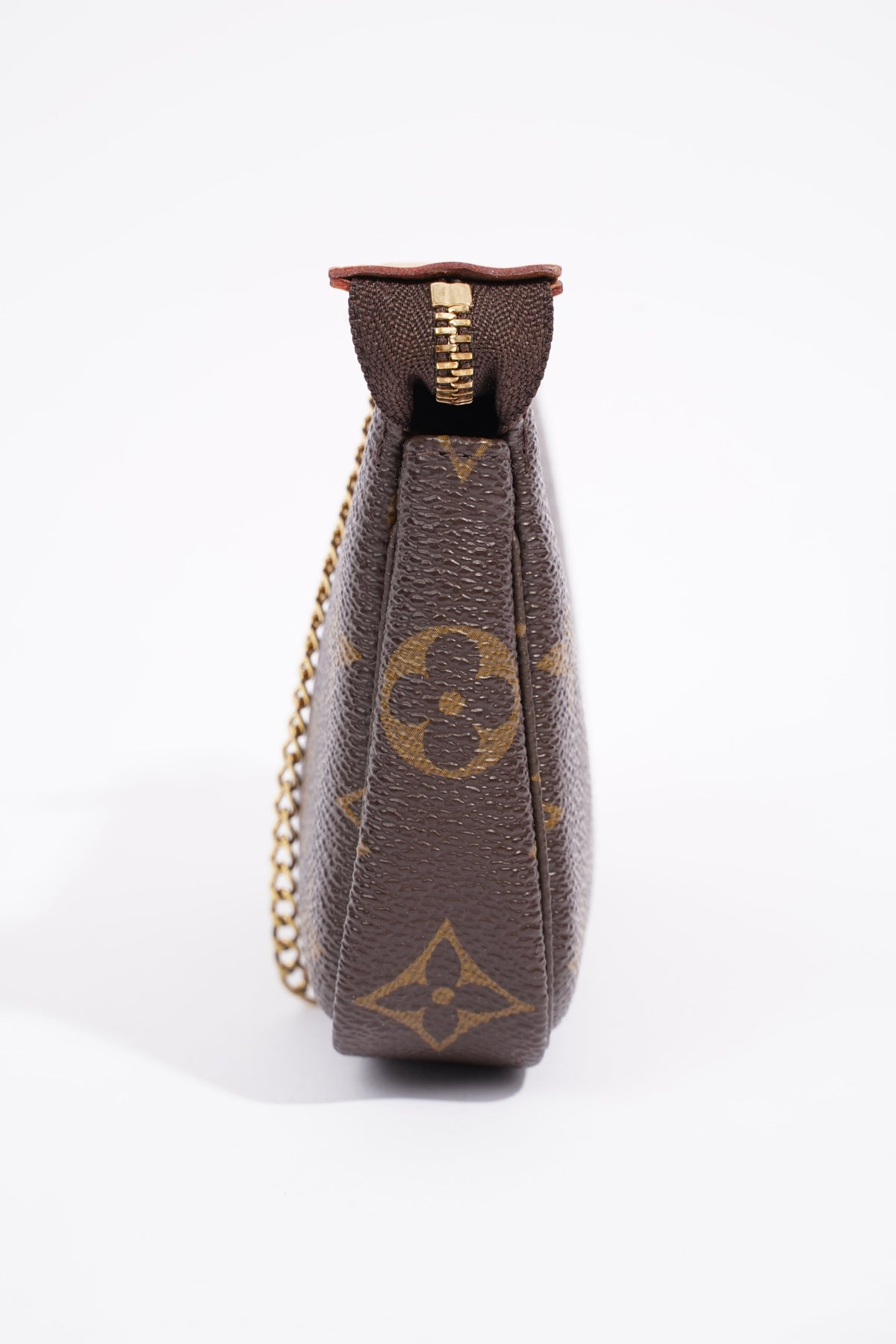 Louis Vuitton Womens Mini Pochette Bag Monogram Canvas